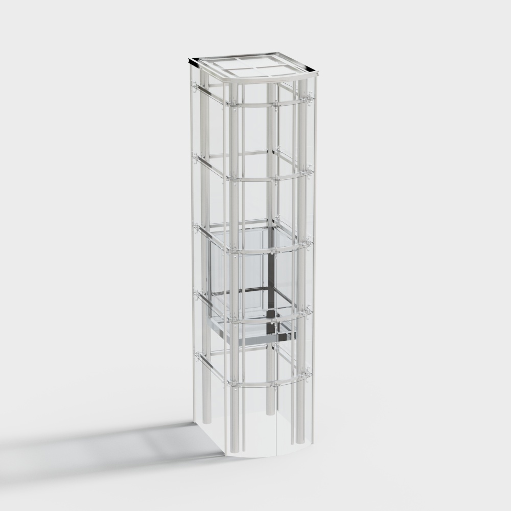 Transparent Glass Display Stand 3D model