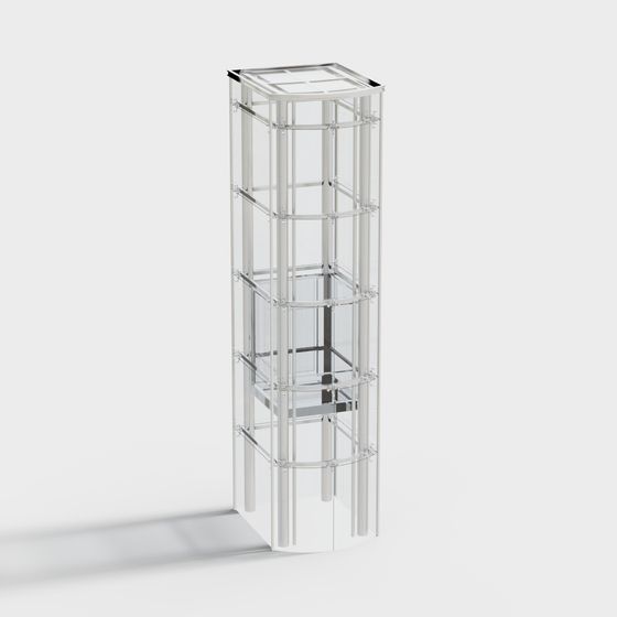 Transparent Glass Display Stand 3D model