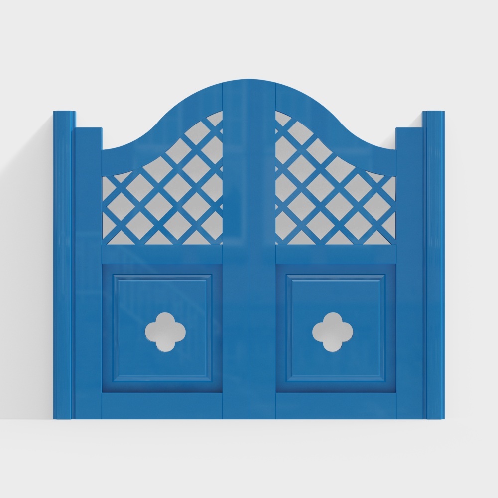 mediterranean dark denim door