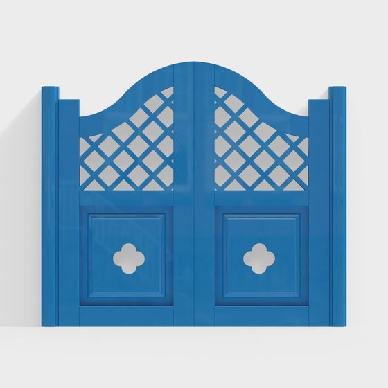 Stylish Lattice Gate 3D model for Various Projects
