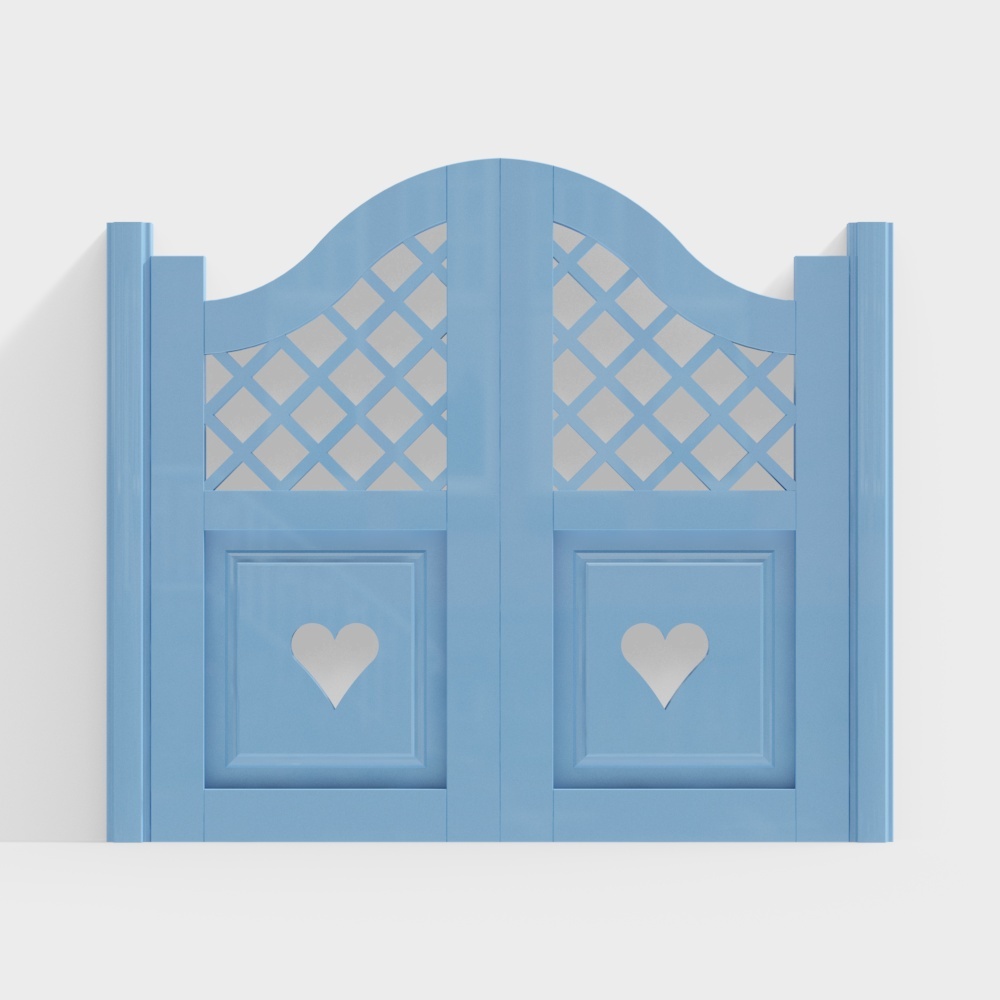 Mediterranean light color denim door