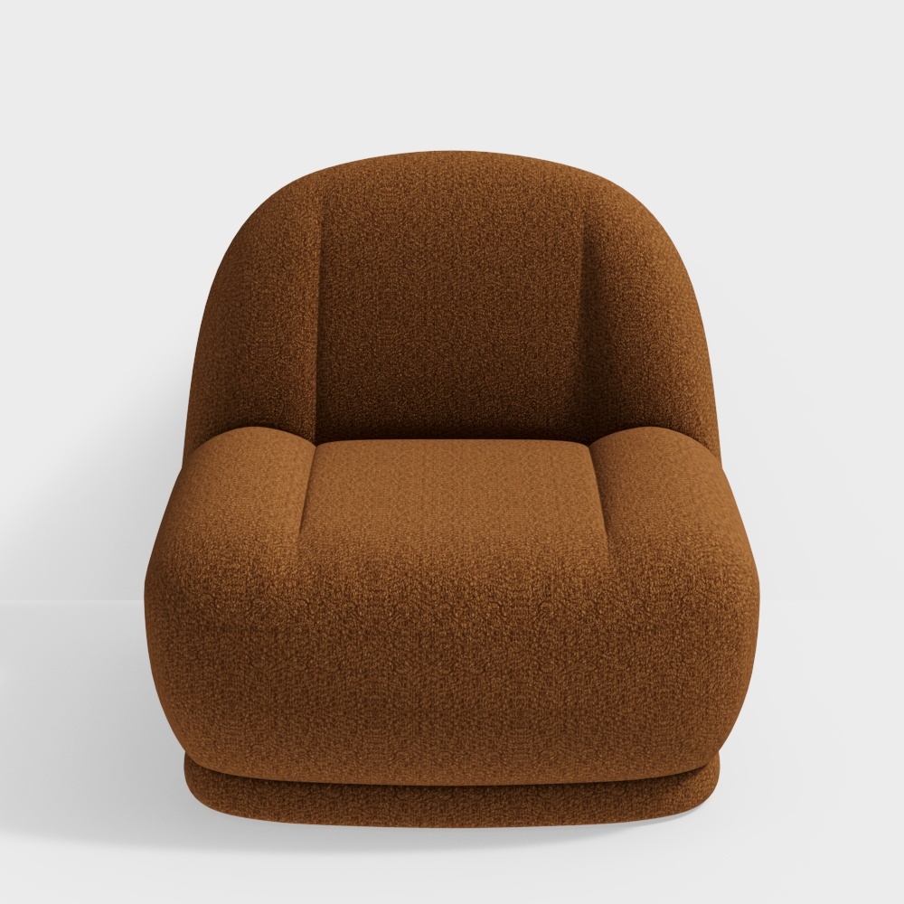 작은 노란 말 가구 + 4 시리즈 + 테디 벨벳 싱글 소파 + 03-A3-C4