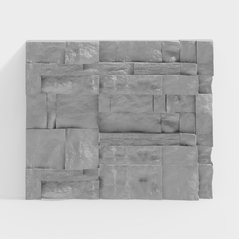 Pared trasera de piedra