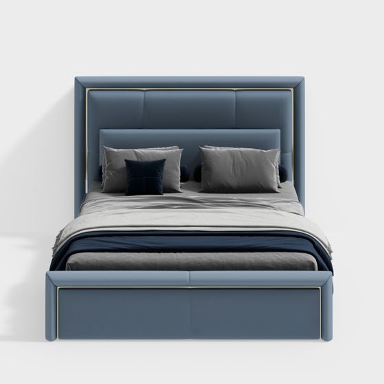 Urban Elegance 3D Model Bed