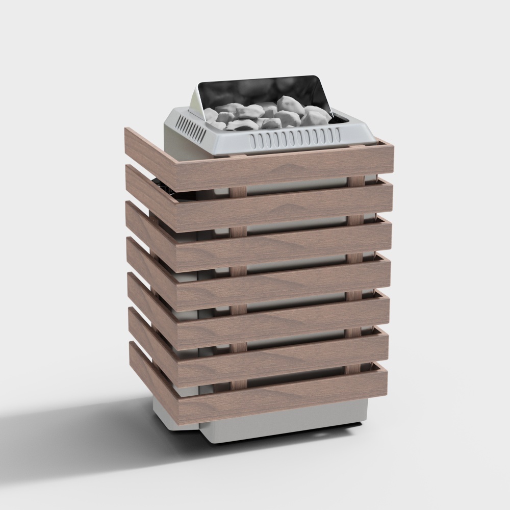 Modern sauna equipment heater