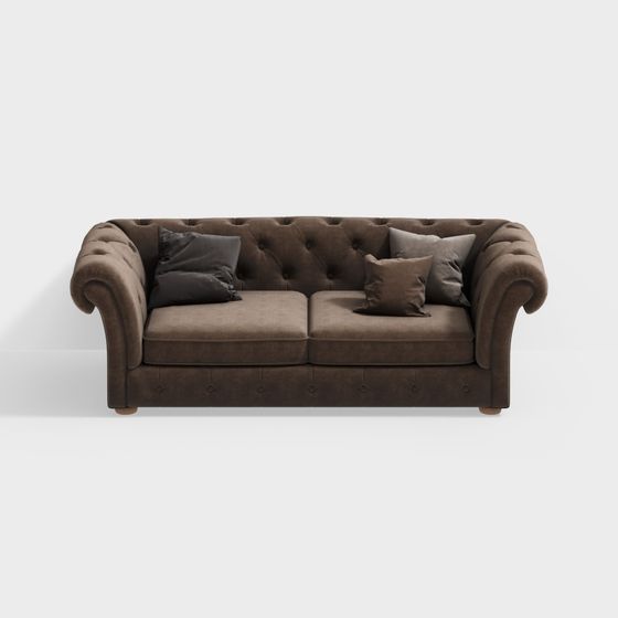 Retro Comfort Sofa 3D model