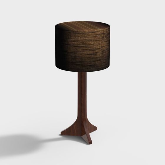 Mid-Century Modern Round Table 3D model