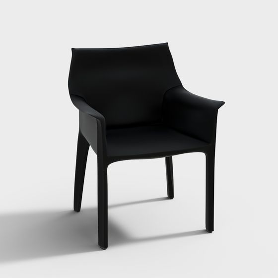 Flowline Black Chair 3D model