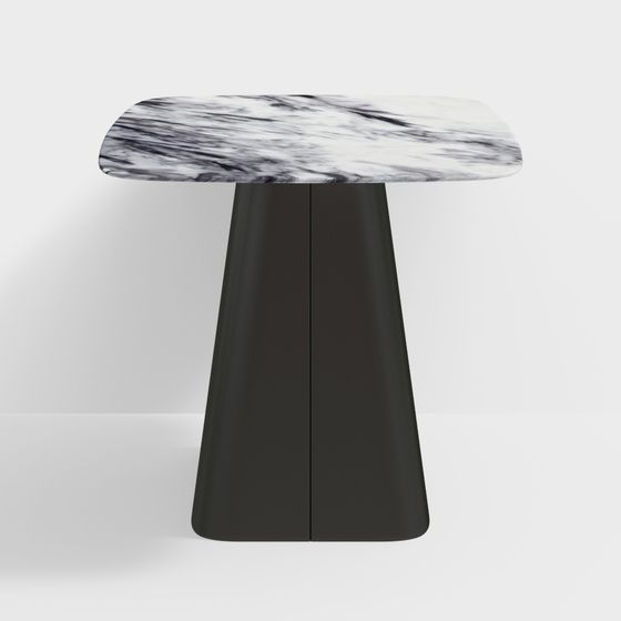 Elegant Marble Side Table 3D model