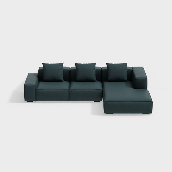 Mobili Cavallo Giallo + Serie 4 + Divano L Minimalista in Tofu + 50-A1-C3