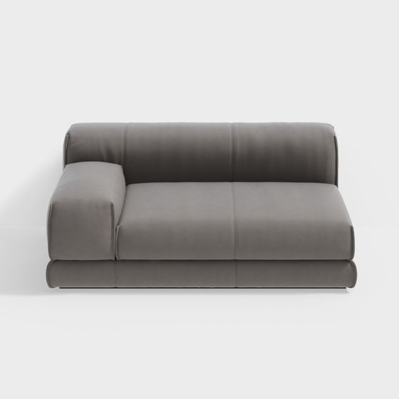 Elegant Low-Polygon Sofa 3D model for Modern Interiors