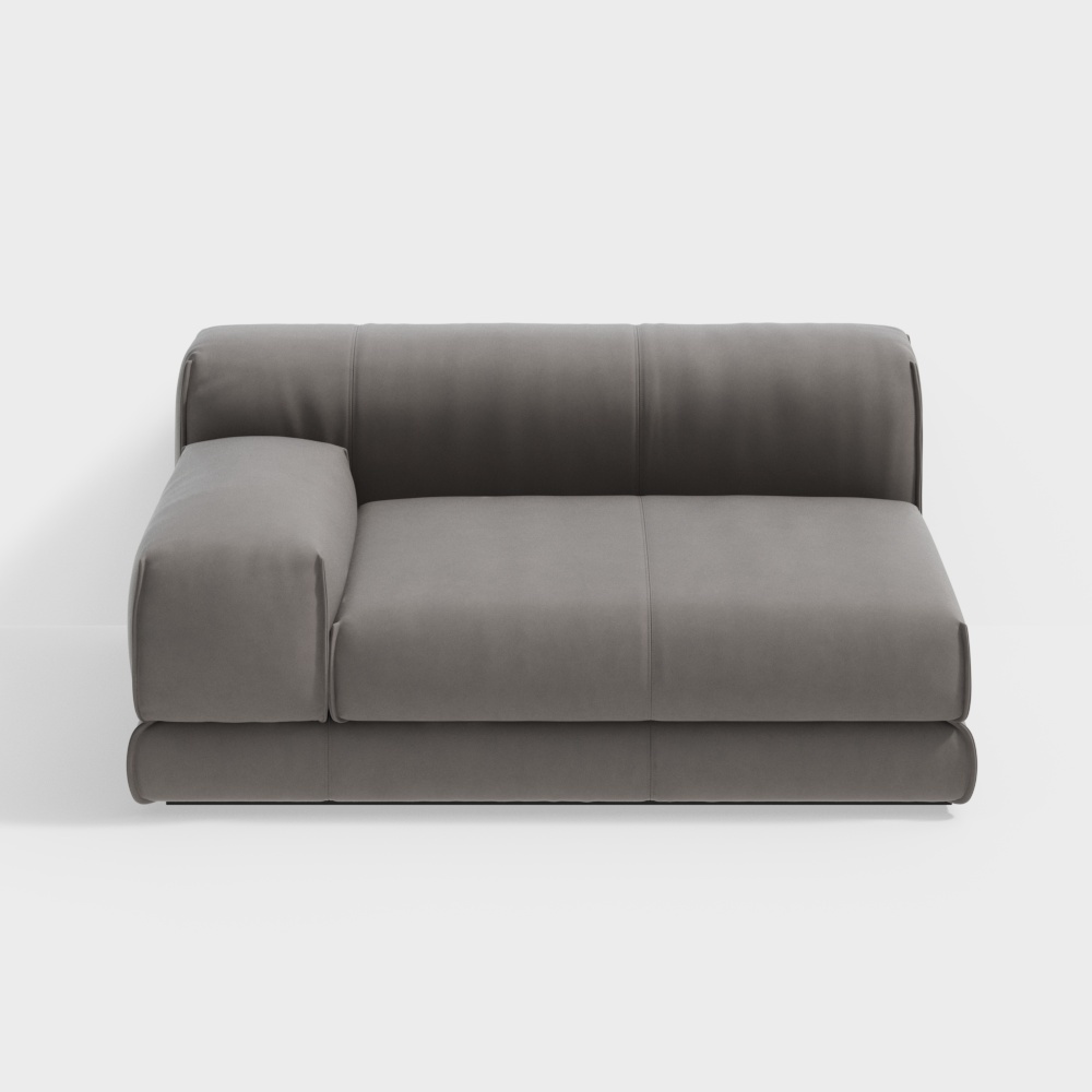 Stylish Minimalist 3D Sofa Model for Modern Interiors