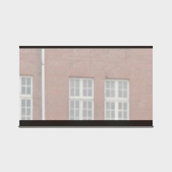 Charming Red Brick Building 3D model
