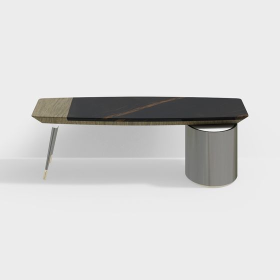 Urban Minimalist Table 3D model for Contemporary Spaces