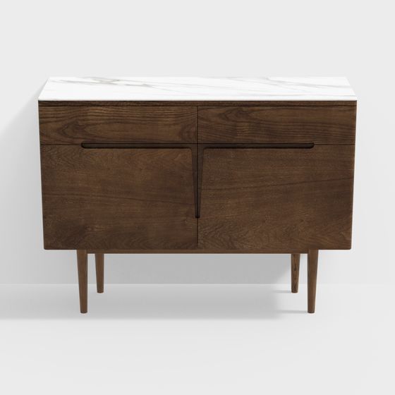 Mid-Century Modern Sideboard 3D model