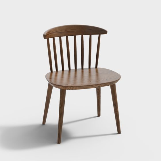 Elegant Retro-Modern 3D Chair Model