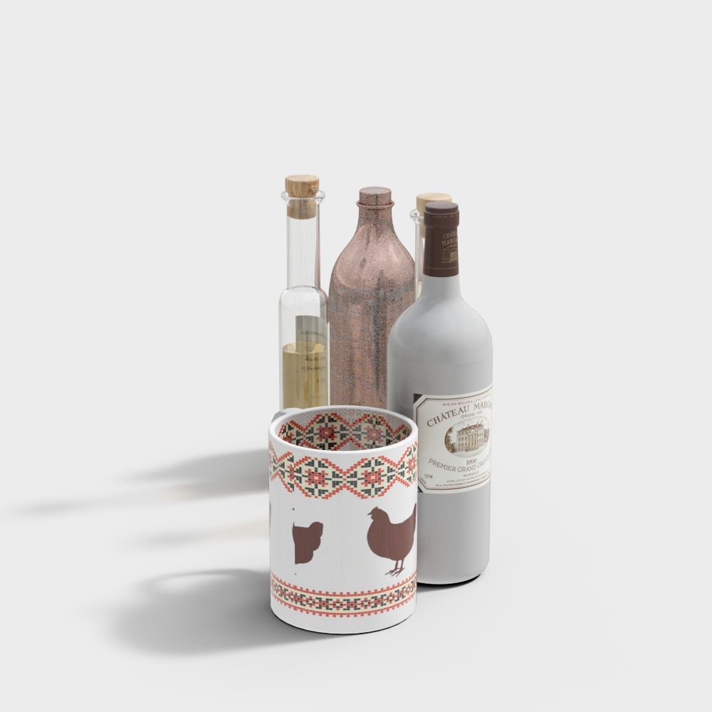 197 Ornaments Bottles and Cans-OB