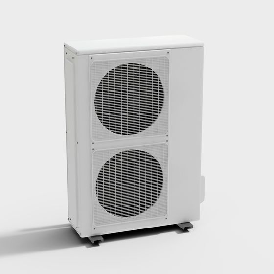 Modern Air Conditioner Outdoor Unit 3D model