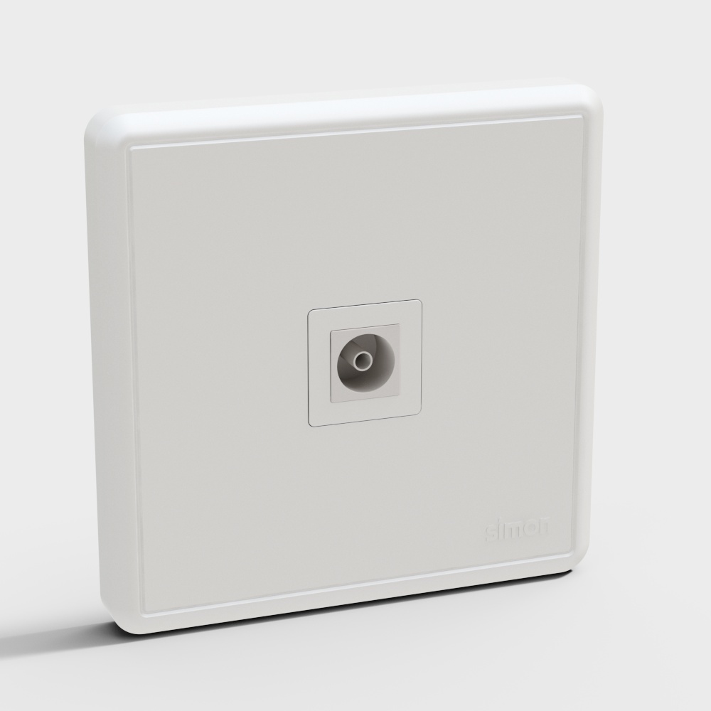 TV socket_white