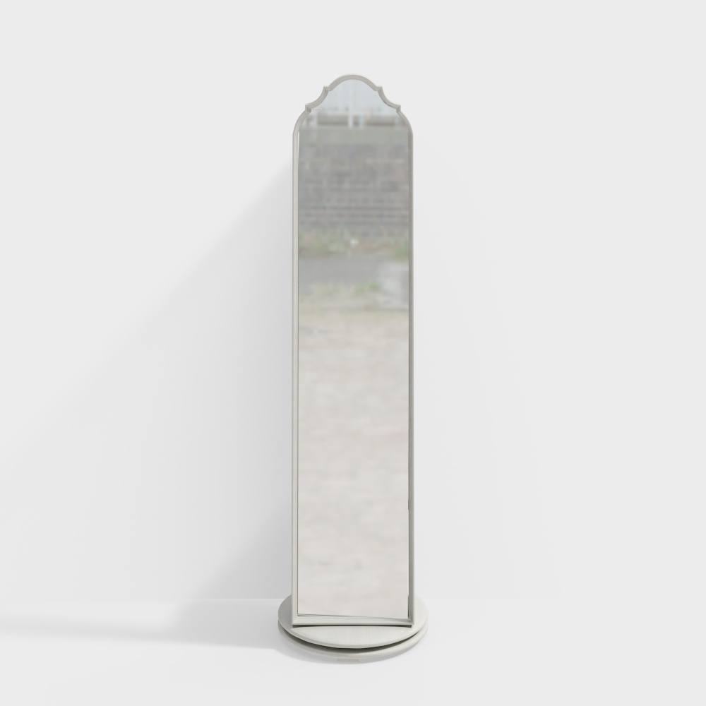 Luxury family American light luxury floor mirror solid wood ster