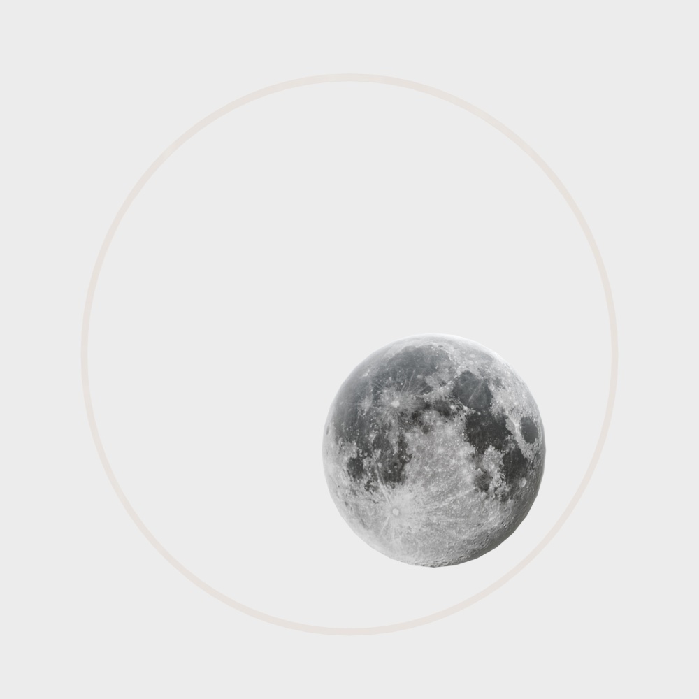 Realistic Low-Poly 3D Moon Model for Creative Projects