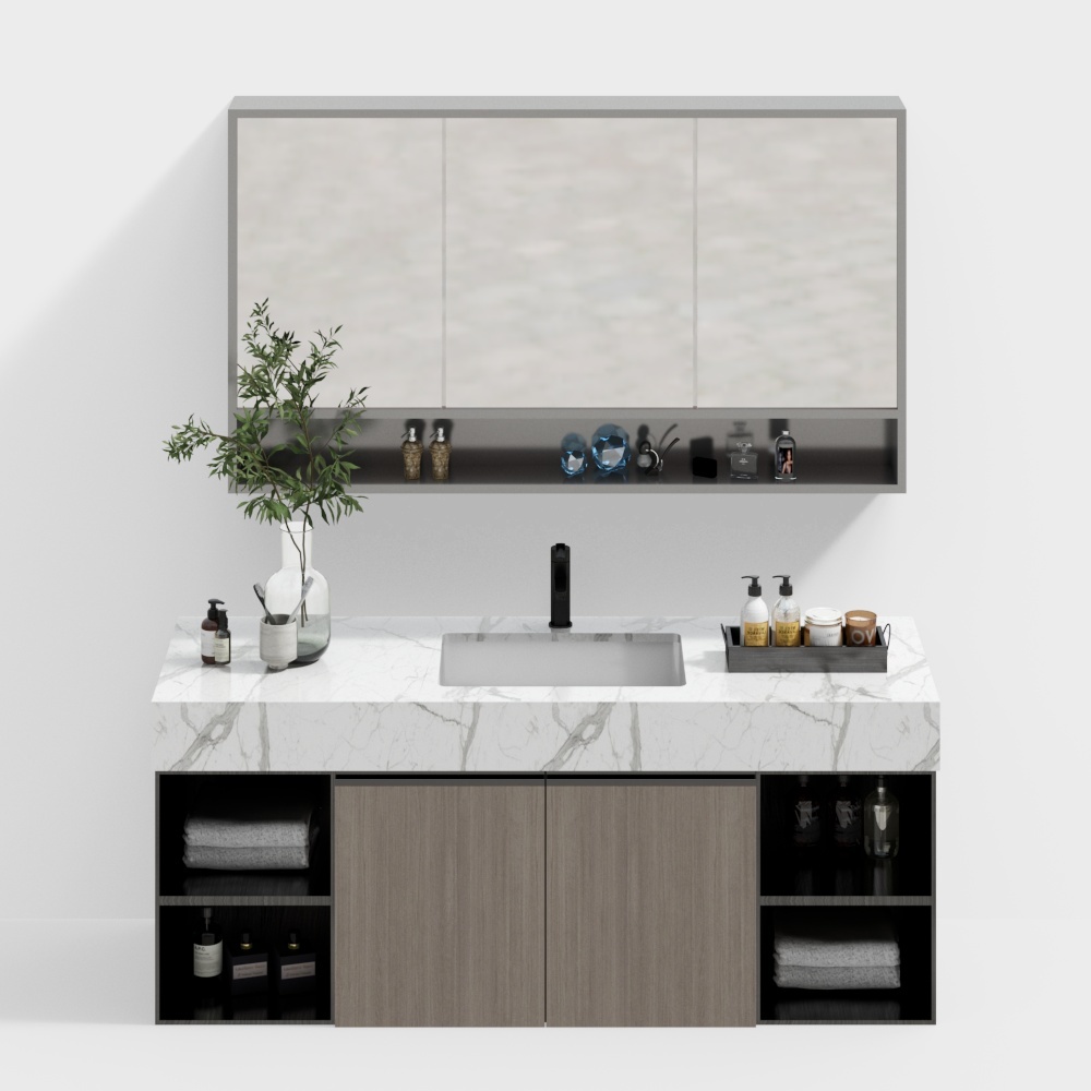 Gabinete de baño combinado-gabinete de baño