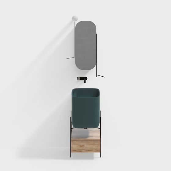 Urban Sink 3D Model for Contemporary Spaces