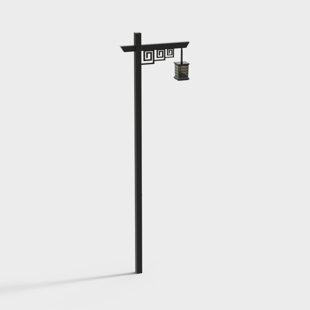 Outdoor New Chinese Garden Landscape Street Lamp-Single Side Street Lamp 2