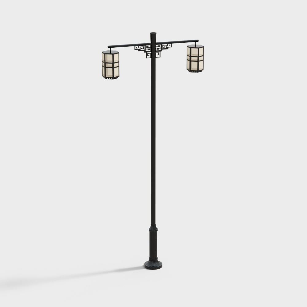 Vintage Street Lamp 3D model for Urban Night Scenes