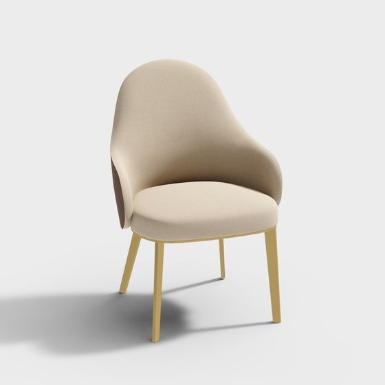 Streamlined Sofa Chair 3D model