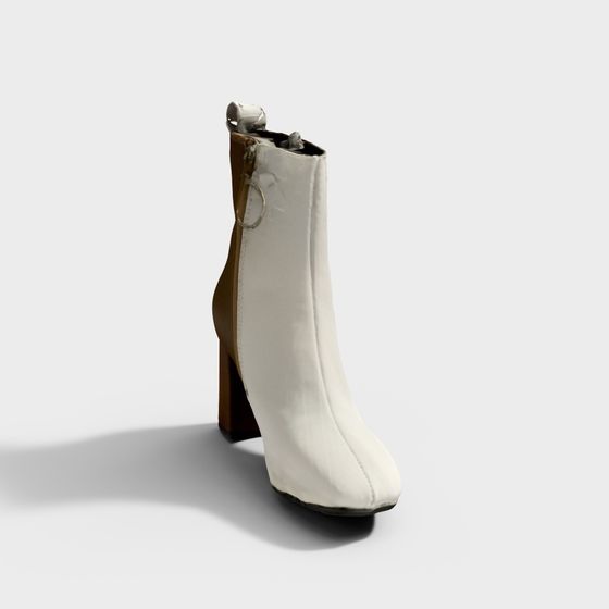 Elegant Low-Polygon Fashion Boot 3D model