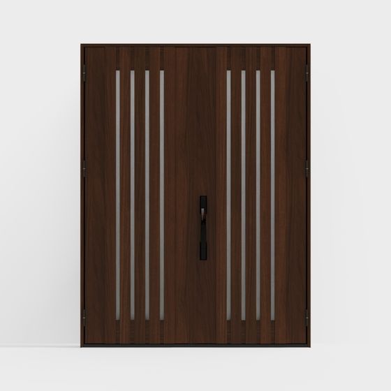 Elegant Low-Poly 3D Door Model