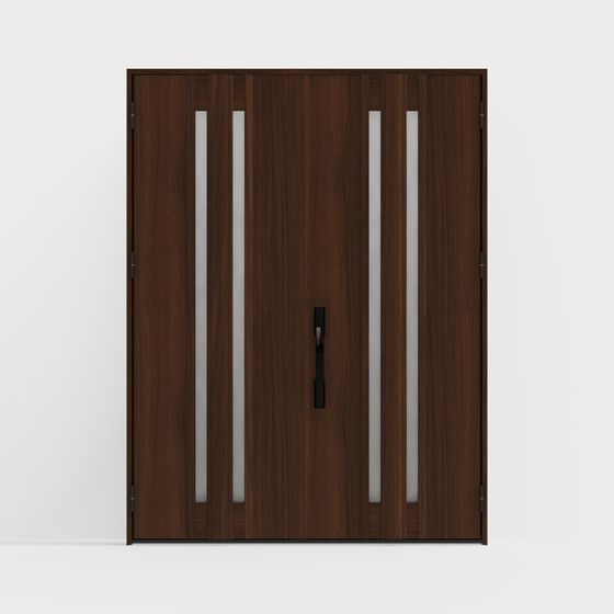 ประตูไม้ LIXIL - ประตูเข้าสู่ - G02 ประตูคู่ - C กาแฟหอมหนังสือ (ลายไม้)