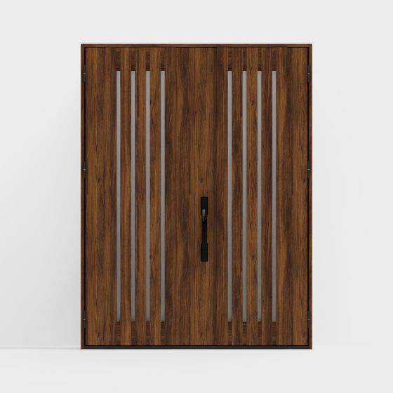 Elegant Low-Polygon 3D Door Model