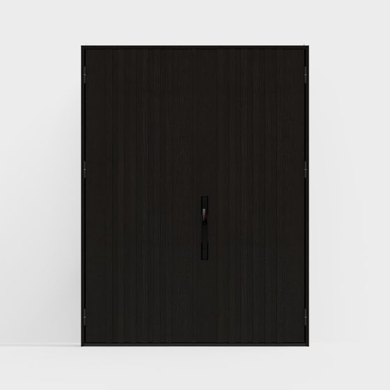 Elegant Black Door 3D model for Modern Spaces