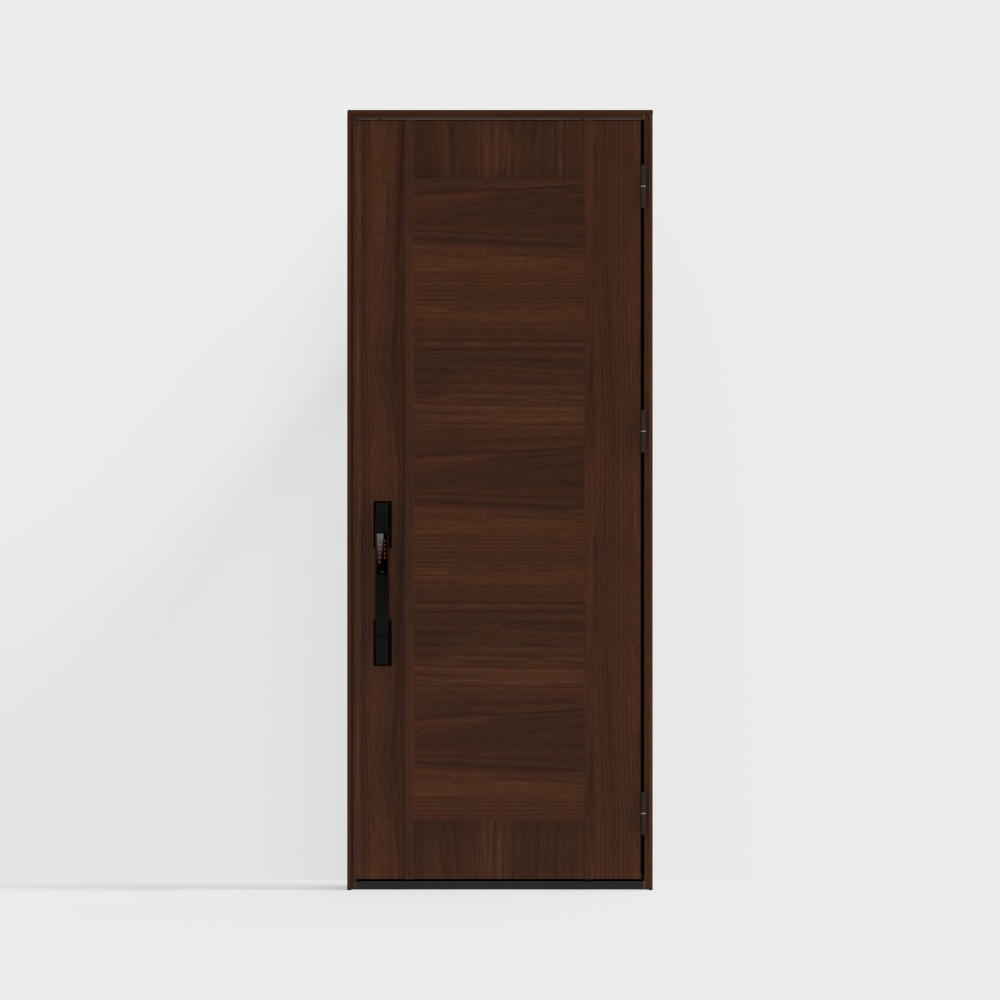 LIXIL wooden door - entrance door - D03 single door - C book fragrant coffee color (wood grain) -