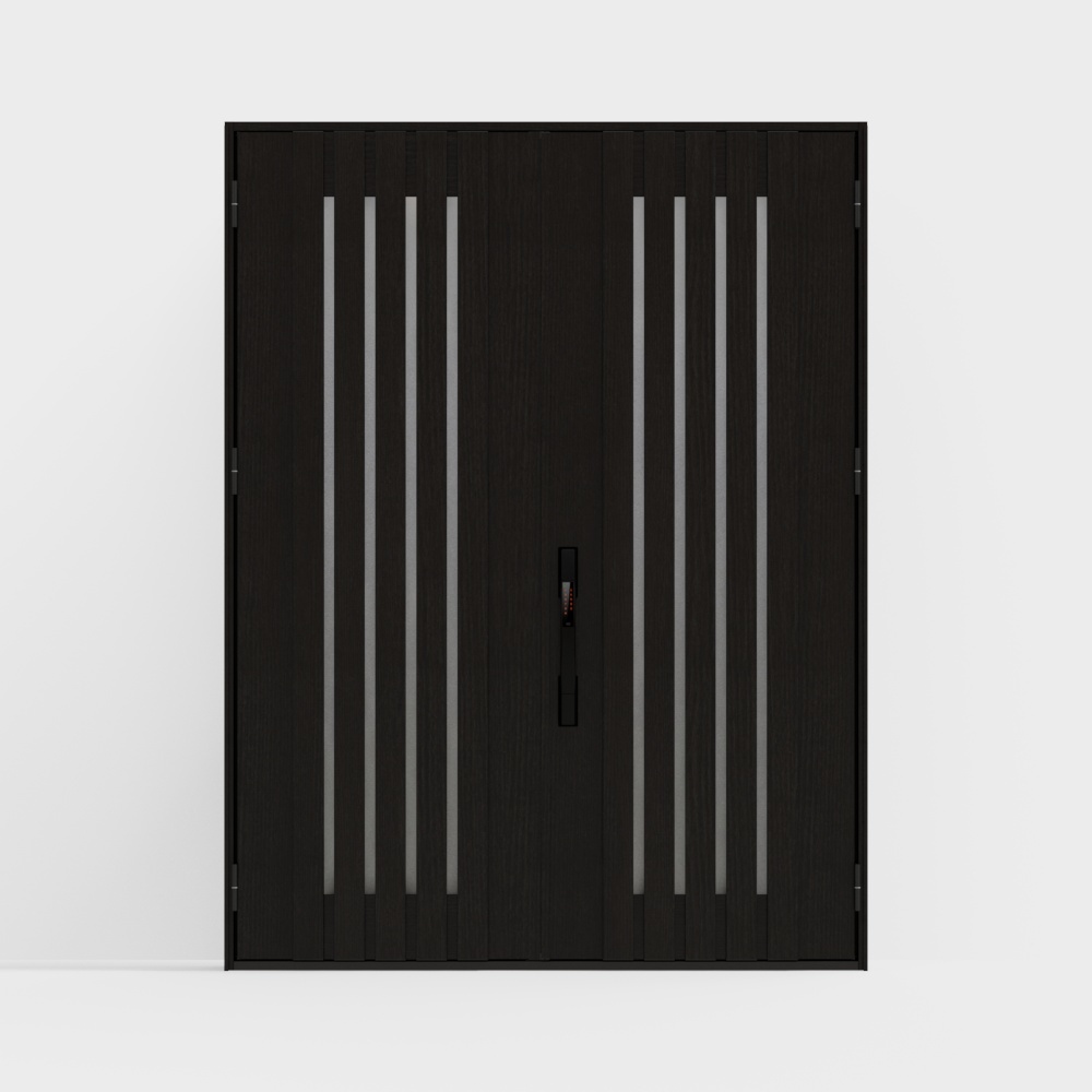 ประตูไม้ LIXIL - ประตูเข้า - G04 ประตูคู่ - B สีน้ำต้นสนอิตาลี (ลายไม้)