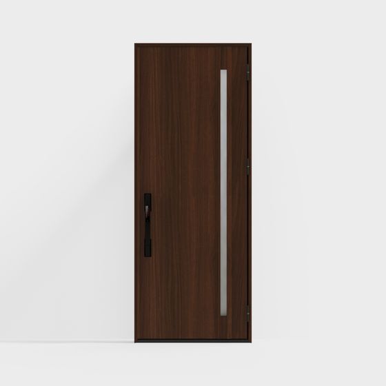 Деревянная дверь LIXIL - входная дверь - G03 однодверная - C цвет кофейного дерева (с древесным рисунком) -