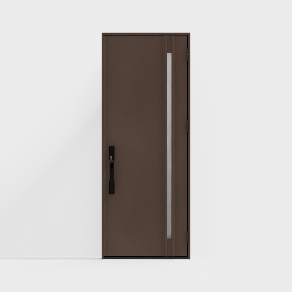 LIXIL Wooden Door - Entrance Door - G03 Single Door - G Black Brown (Spray Paint) -