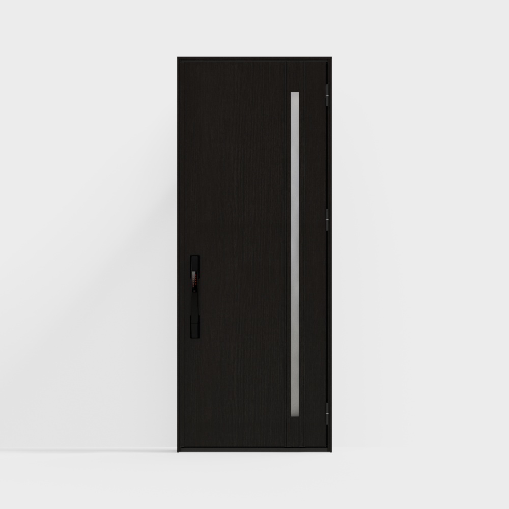 Lixil Wooden Door-Entry Door-G03 Single Door-B Italian Pine Color (Wood Grain)-Outside Opening
