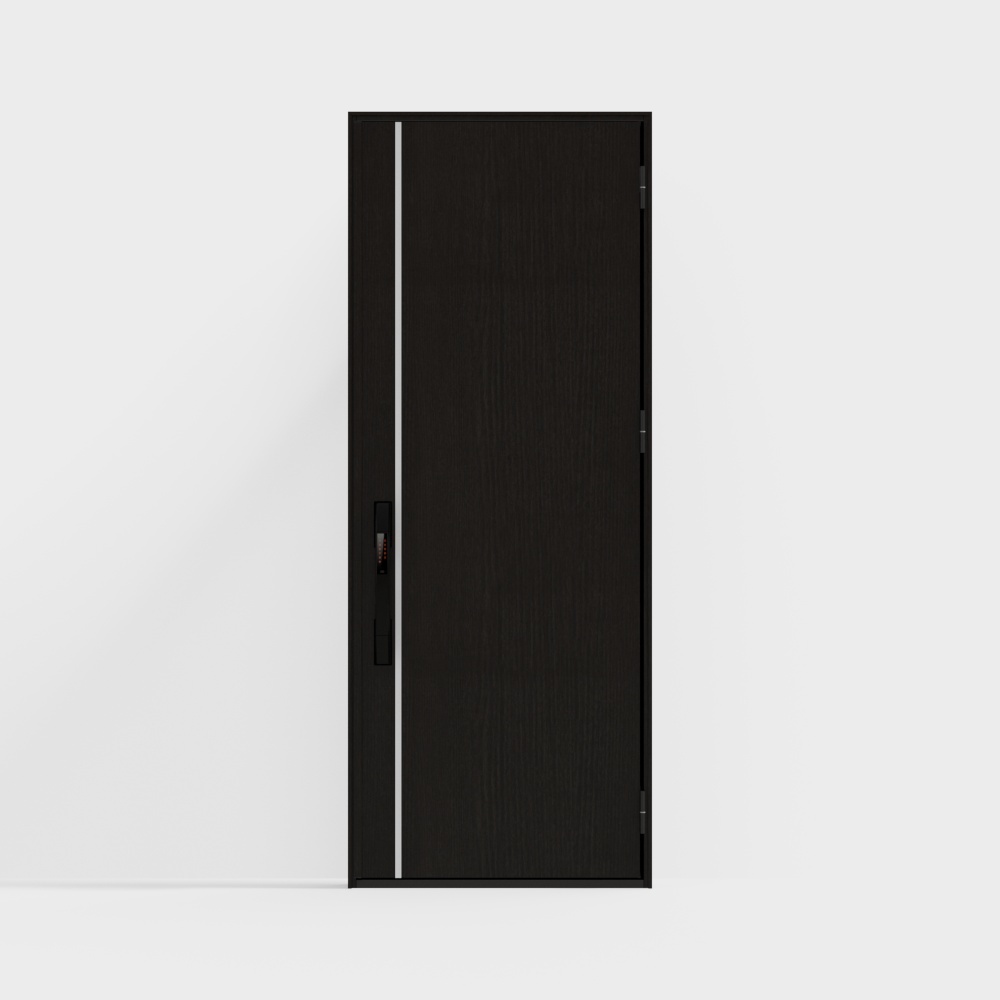 LIXIL wooden door-entrance door-P03 single door-B Italian pine color (wood grain)