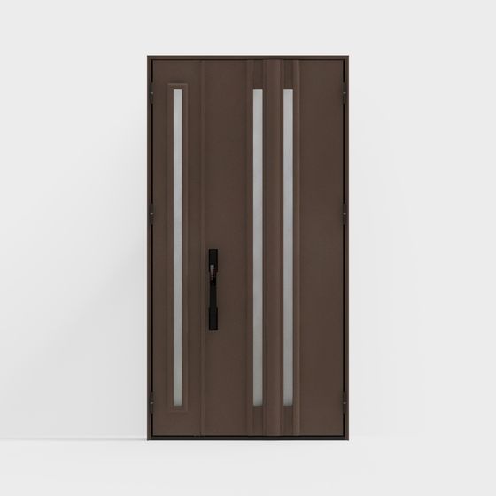 Деревянная дверь LIXIL - Входная дверь - G02 - G Черно-коричневая (спрей)