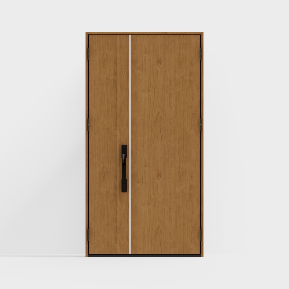 LIXIL wooden door - entrance door - P03 sub- door - F light brown (wood grain) -