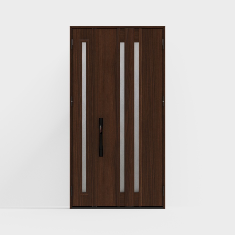 LIXIL wooden door - entrance door - G02  - C book fragrant coffee color (wood grain) -