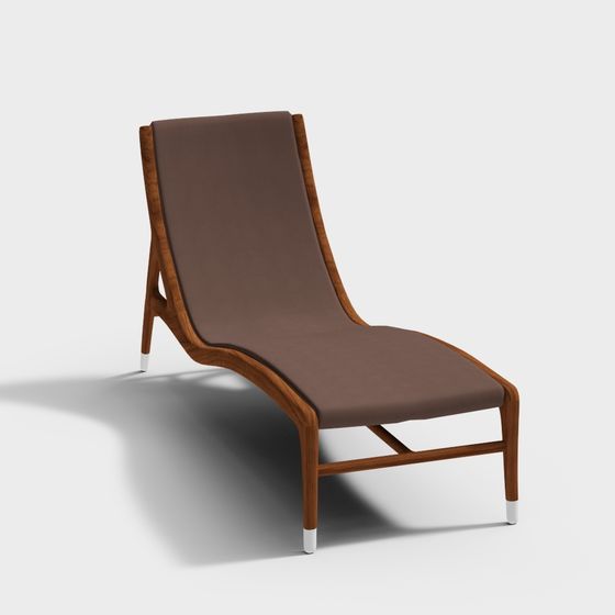 Chic Low-Poly Lounge Chair 3D model