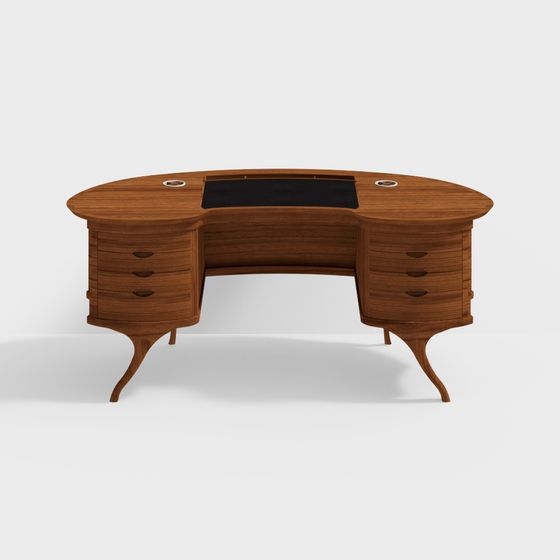 Elegant Vintage Desk 3D model
