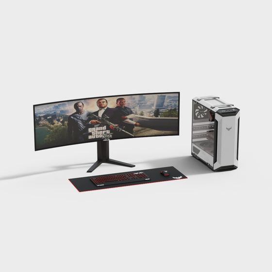 Modern Computer Accessories 3D Model