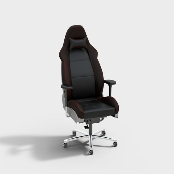 Stylish Low-Polygon Gaming Chair 3D model