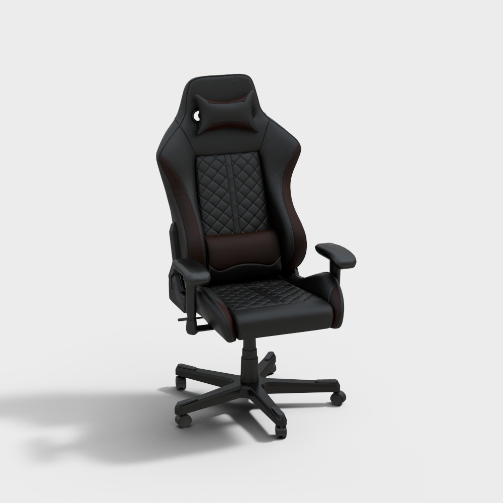 Sedia da gaming in pelle moderna