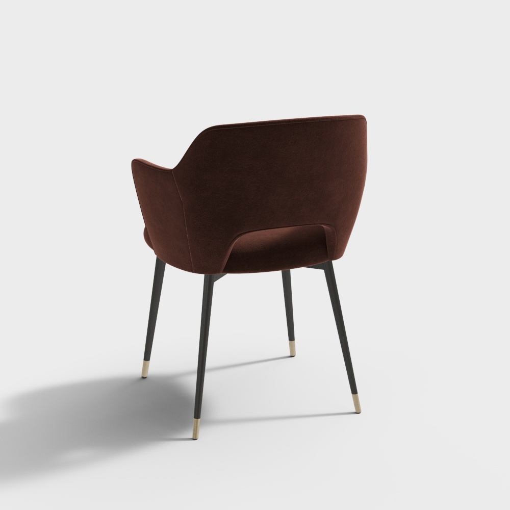 Red dining chair-wx